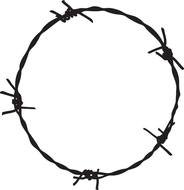 Barbed Wire Clip Art drawing