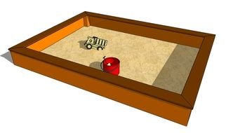 clipart of the How To Build Sand Box With Cover