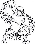 angry eagle as a picture for clipart