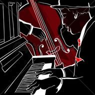 Jazz Piano Player Cartoon