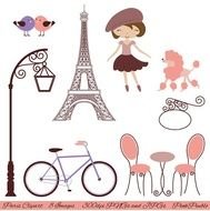 Eiffel Tower Paris Clip Art Free N3