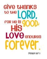 Give Thanks To The Lord drawing