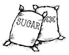drawn two bags of sugar