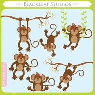 Baby Girl Monkey Clip Art N13