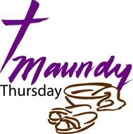 Maundy Thursday as a graphic illustration