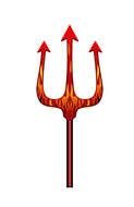 Pitchfork of Devil clipart