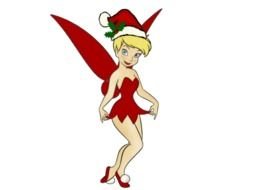 Tinkerbell Christmas drawing