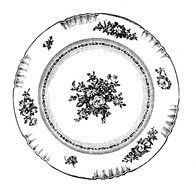 Clip art of Vintage Plate