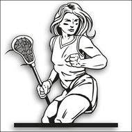 Girls Lacrosse Player Clipart Girl