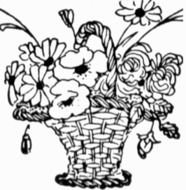 Black And White Flower Clip Art N48