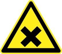 Clip art of Safety Sign Warning Symbol