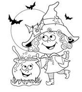 Halloween Witches Coloring Pages Free