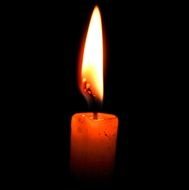 Animated Burning Candle N3