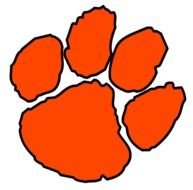 Clemson Tiger Paw Clip Art N10