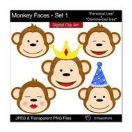 Cute Monkey Clip Art N21