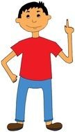 Cartoon Boy Body drawing