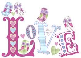Owl Valentine Love drawing