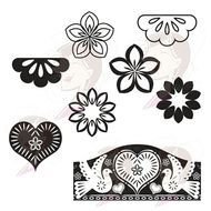 Mexican Flower Clip Art Borders N2