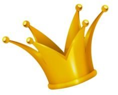 gold crown as a picture for clipart