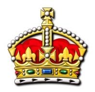 British Crown, colorful drawing