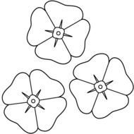Printable Flower Coloring Pages drawing