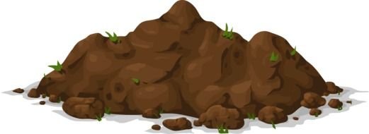dirt pile as a clipart