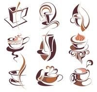 Drawing of the coffee cups clipart