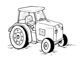 Deere Farm Tractor drawing