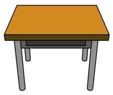 Clip art of Classroom Table