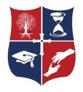 red blue Shield Logo drawing