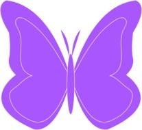 Purple Butterfly Clip Art N33