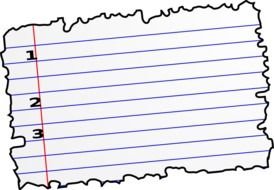 grunge Notebook sheet with marks