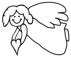 angel with a heart as a graphic image