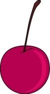 Beautiful bright cherry clipart