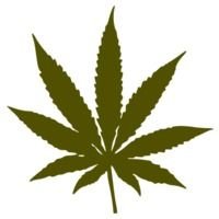 Marijuana Leaf Clip Art N12