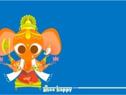 clipart of the Cute Cartoon Ganesha