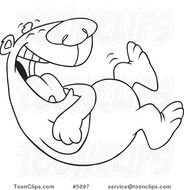 Black And White Cartoon Bear N3