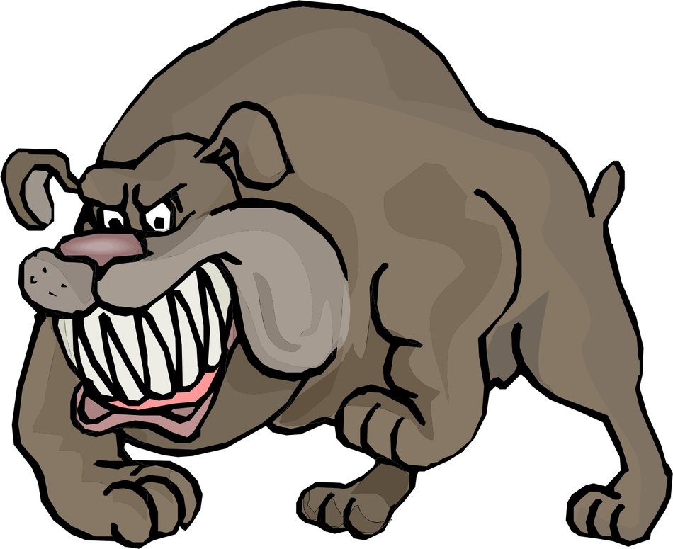drawing of the cartoon bulldog