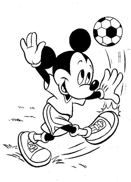 Mickey Mouse Coloring Pages Printable N6