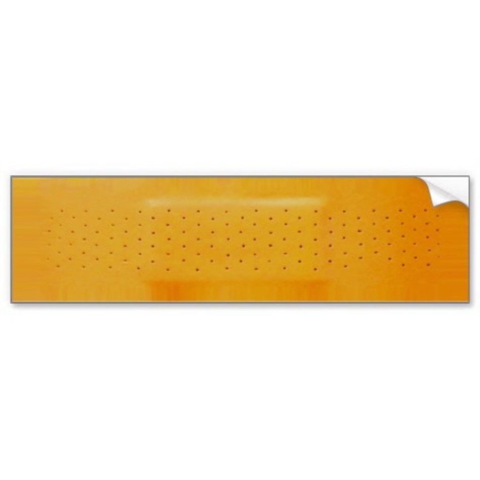 Band Aid Bumper Sticker