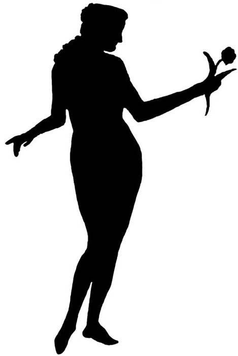 Woman Silhouette Clip Art N41
