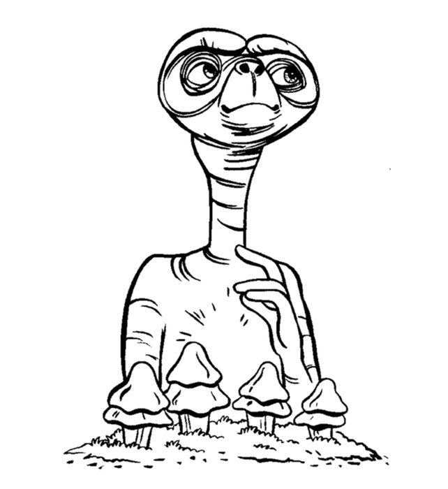 extraterrestrial character as a graphic image