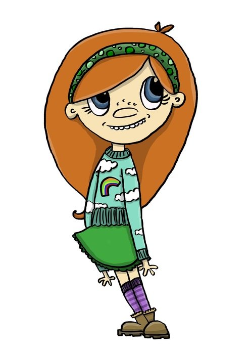 Ð¡ute Cartoon Girl clipart