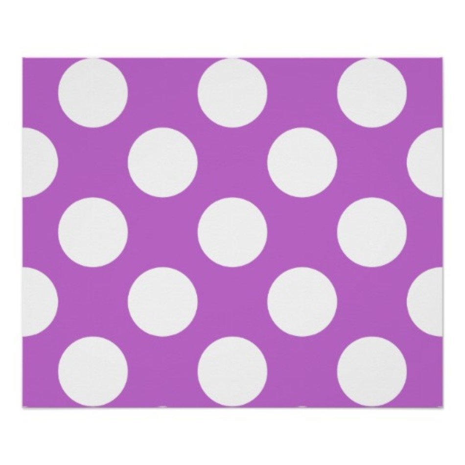 Purple And White Polka Dots