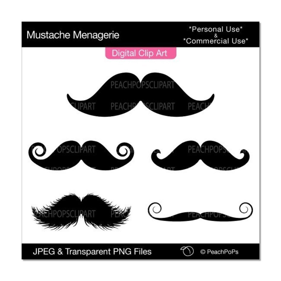 Mustache Clip Art N46