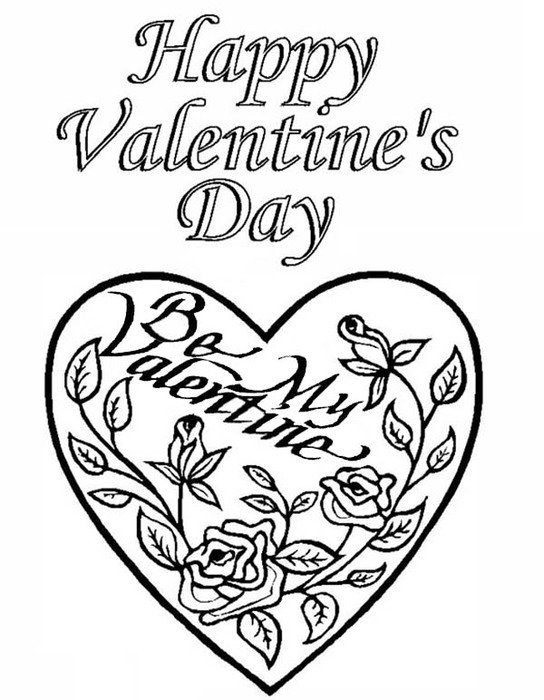 Valentines Day Cards Coloring Pages N2