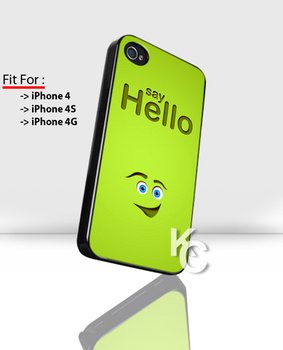 IPhone 4 Case That Says Hello