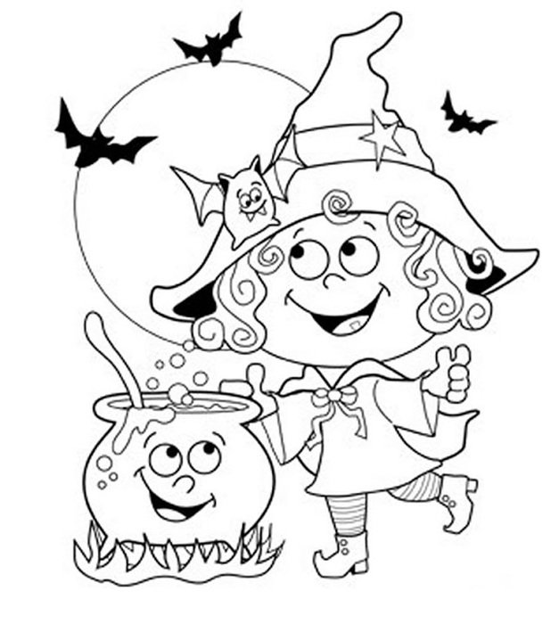 Halloween Witches Coloring Pages Free