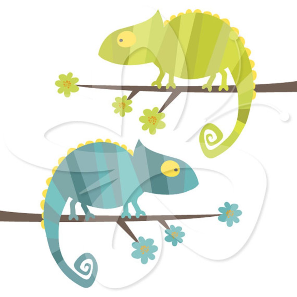 Chameleon Clip Art N34