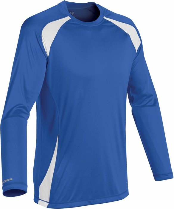 blue and white sports longsleeve